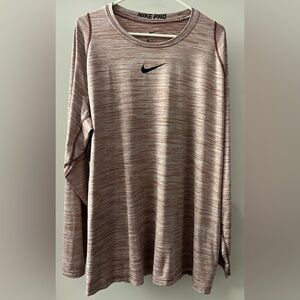 Nike Pro Dri-FIT Maroon Heather Shirt